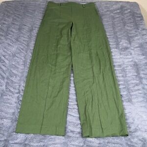 Vince Olive Green Wide-Leg Pants